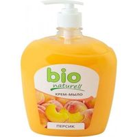 Крем-мыло жидкое с дозатором Персик Bio Naturell 1л