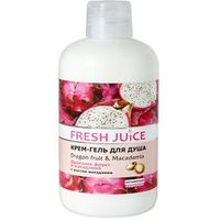 Крем-гель для душа Драконов фрукт и Макадамия Fresh Juice 500мл