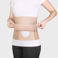 Бандаж абдоминальный Экотен ПО-25/2СТ, высота 25см, бежевый, р.XL