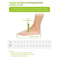 Стельки ортопедические каркасные Open Orthopedics CO-003, р.46