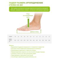 Стельки ортопедические Open Orthopedics CO-001, р. 38