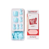 Лак твердый Импрессс Педикюр Голубые мечты Impress Toe Nails BIPT030 Kiss миниатюра фото №3