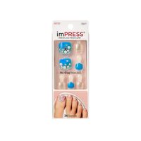 Лак твердый Импрессс Педикюр Лазурный берег Impress Toe Nails BIPT024 Kiss миниатюра фото №4