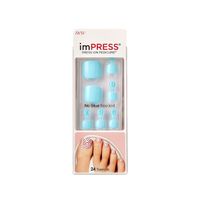 Лак твердый Импрессс Педикюр Голубые мечты Impress Toe Nails BIPT030 Kiss миниатюра фото №4