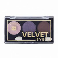 Тени компактные для век тон 02 Royal violet Velvet Eyes Витэкс