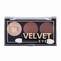 Тени компактные для век Terracotta Velvet Eyes Витэкс тон 06