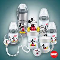 Клипса для пустышки с цепочкой Дисней Микки цвет белая Nuk/Нук миниатюра фото №2