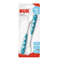 Ложка для кормления c 6 мес. Бирюзовый Nuk/Нук миниатюра фото №2