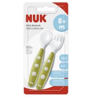 Cтоловый прибор Мини c 8 мес. Фисташковый Nuk/Нук миниатюра фото №2