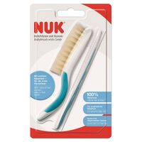 Щетка и расческа для волос детская голубая Nuk/Нук