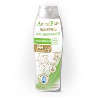 Animal Play Шампунь для щенков и котят гипоаллергенный с протеинами пшеницы и витаминами\ фл. 250мл