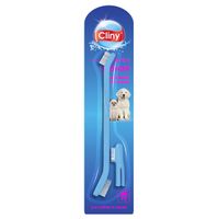 Щетка зубная+массажер для десен для собак и кошек Cliny/Клини