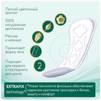 Прокладки ежедневные гигиенические женские аромат зеленый чай Silk Sense Daily Deo Ola! 60шт миниатюра фото №3
