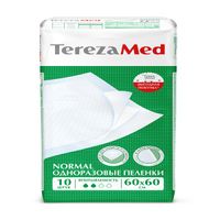 Пеленки одноразовые медицинские впитывающие Normal TerezaMed 60x60см 10шт миниатюра фото №4