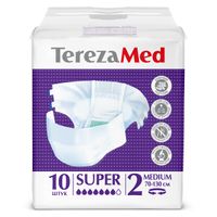 Подгузники для взрослых впитывающие на липучках Super TerezaMed 10шт р.M (2) миниатюра фото №4