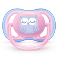 Соска-пустышка силиконовая ортодонтическая с футляром 0-6 мес. Ultra Air Philips Avent 2шт (SCF085/02) миниатюра фото №2
