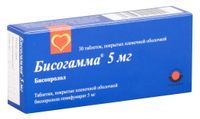 Бисогамма таблетки п/о плен. 5мг 30шт