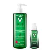 1X Гель для умывания очищающий Normaderm Phytosolution Vichy/Виши 400мл + 1X Уход корректирующий двойного действия Normaderm Phytosolution Vichy/Виши 50мл