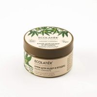 Крем для бедер и ягодиц антицеллюлитный Ультра упругость Organic Cannabis, Ecolatier Green 250мл миниатюра фото №4