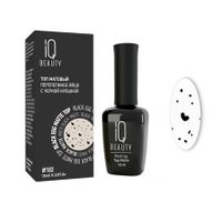 Топ матовый перепелиное яйцо с черной крошкой Black Egg Matte Top IQ Beauty 10мл тон 102