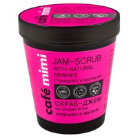 Скраб-Джем на основе ягод Клубника и Малина Cafe mimi 270 гр