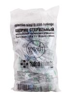 Шприц 3-х компонентный с иглой SF 23G Medical/СФ Медикал 0,6х30мм 2мл 100шт Шприц 3-х компонентный с иглой SF 23G Medical/СФ Медикал 0,6х30мм 2мл 100шт