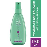 Жидкость для укладки объем очень сильной фиксации Taft 150мл