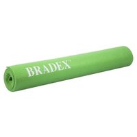 Коврик для йоги и фитнеса зеленый Bradex/Брадекс 173х61х0,3см миниатюра фото №3