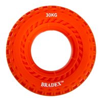 Эспандер кистевой круглый с протектором оранжевый Bradex/Брадекс 30кг миниатюра фото №3