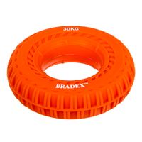 Эспандер кистевой круглый с протектором оранжевый Bradex/Брадекс 30кг миниатюра