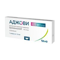 Аджови раствор для п/к введ. шприц 150мг/мл 1,5мл