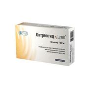 Октреотид-депо+растворитель лиофилизат для приг. суспензии для в/м введ. пролонг. действия 10мг