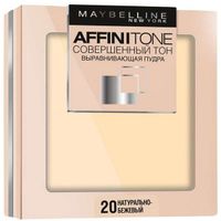 Пудра компактная Совершенный натурально-бежевый Affinitone Maybelline/Мэйбиллин 9г тон 20 миниатюра фото №2