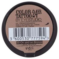Тени для век стойкие крем-гелевые 24ч Color Tattoo Бронзовый рай Maybelline/Мэйбиллин 4мл тон 35