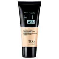 Крем тональный фарфоровый Fit Me Maybelline/Мэйбиллин 30мл тон 100