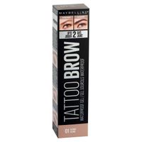 Гель для бровей тату брау водостойкий Maybelline/Мэйбиллин тон 01