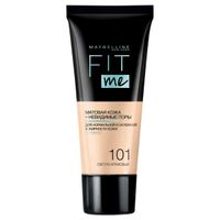 Крем тональный Fit Me Maybelline/Мэйбиллин 30мл тон 101 Светло-кремовый