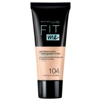 Крем тональный ванильный бежевый Fit Me Maybelline/Мэйбиллин 30мл тон 104