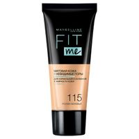 Крем тональный розово бежевый Fit Me Maybelline/Мэйбиллин 30мл тон 115