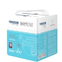 Подгузники для взрослых на липучках YokoSun 10шт р.L миниатюра фото №7
