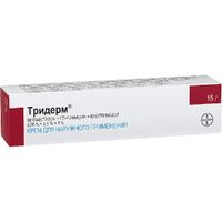 Тридерм крем для наружного применения 15г