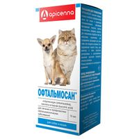 Офтальмосан капли глазные для животных 15мл Офтальмосан капли глазные для животных 15мл