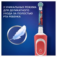 Детская электрическая зубная щетка Oral-B/Орал-Би от 3 лет Spiderman миниатюра фото №3