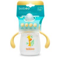 Кружка-поильник с силиконовым носиком 260 мл. жёлтая Safari 6 мес+ BABOO миниатюра фото №2
