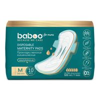 Прокладки женские гигиенические 10шт, р. М BABOO миниатюра