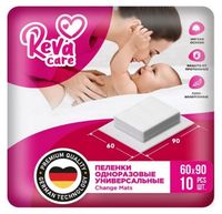 Пеленки впитывающие одноразовые Reva Care 60х90см 10шт