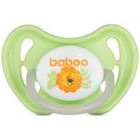 Соска-пустышка латексная круглая ночная Safari 6 мес+ BABOO миниатюра фото №4
