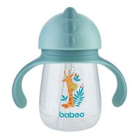 Кружка-поильник с трубочкой 260 мл. зеленая Safari 9 мес+ BABOO миниатюра фото №4