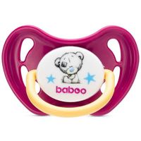 Соска-пустышка латекс круглая фиолетовая Me to you 0 мес+ BABOO миниатюра фото №2