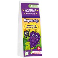 Мармелад желейный виноград и смородина Лакомства для здоровья 105г